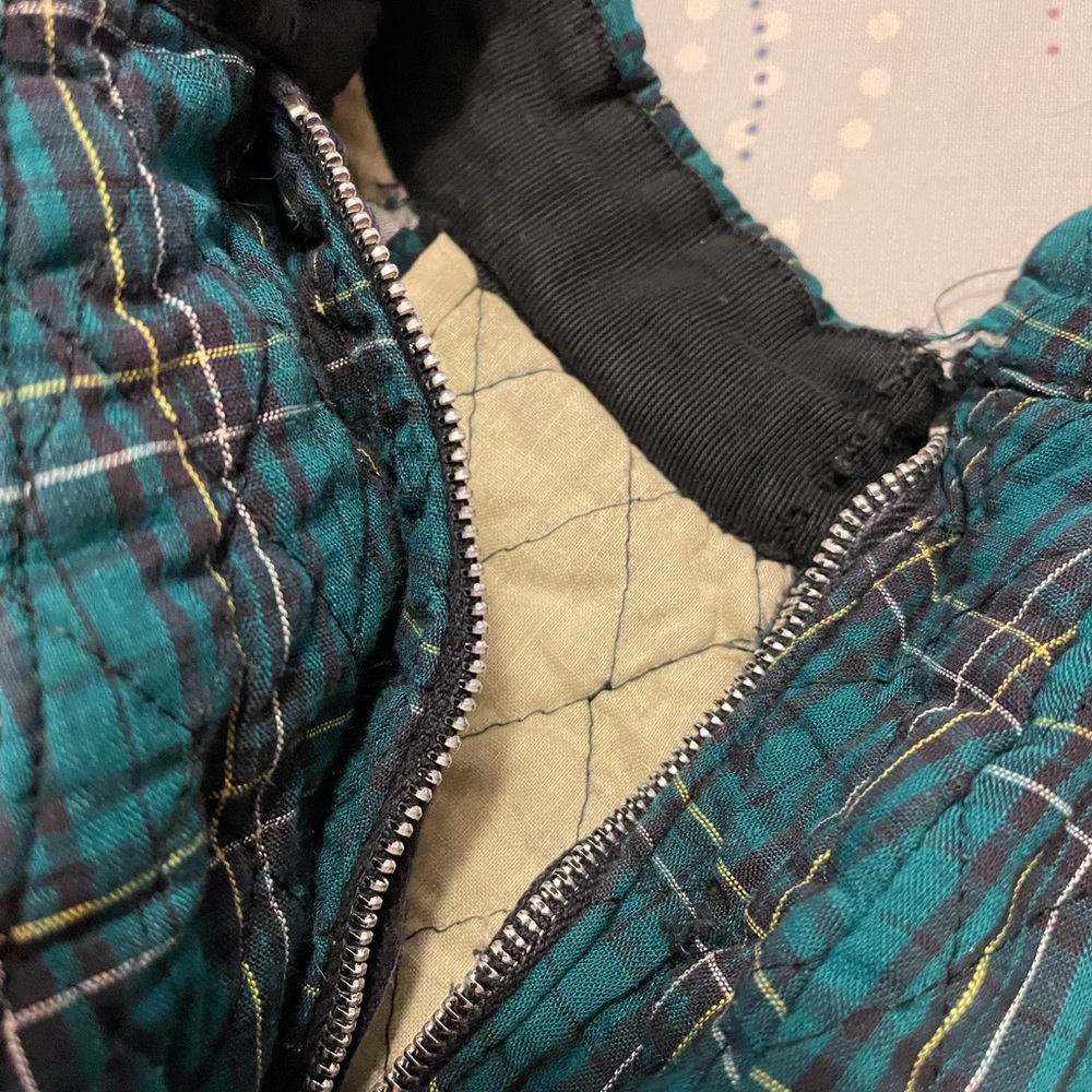 Vintage quilted plaid skirt - Picture 5 of 7